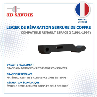 Levier de réparation de serrure de coffre pour Renault Espace II