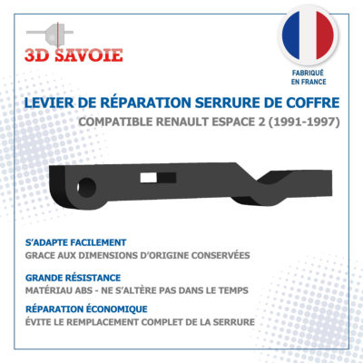 Levier de réparation de serrure de coffre pour Renault Espace II