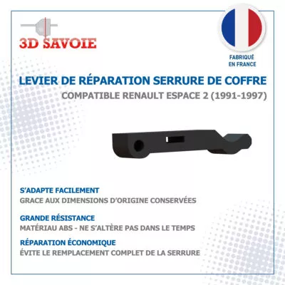 Levier de réparation de serrure de coffre pour Renault Espace II