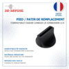 pied de fauteuil chaise longue le corbusier LC4