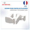 guides stanley 2031 pour porte coulissante placard leroy merlin castorama brico depot marche
