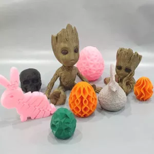 lot pièce décoratives réalisées en impression 3D par 3D Savoie