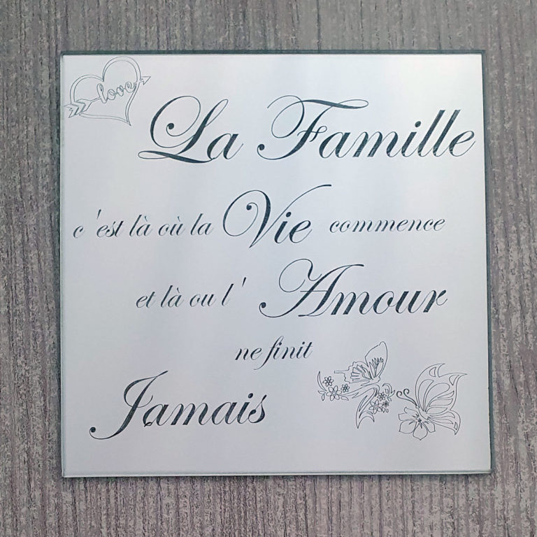 Miroir personnalisé en gravure laser par 3D SAVOIE