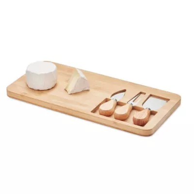 Plateau à fromage en Bambou 37,5cm x 18,5cm Personnalisable