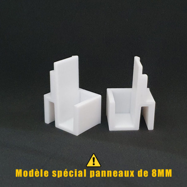 guide pour porte coulissante de placard en version 8mm form optimum