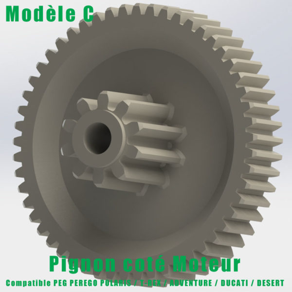 Pignon engrenage roue dentée pour réparation PEG PEREGO Trex T-rex Ducati Polaris Desert Adventure
