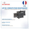 embout guide pour moustiquaire rideau type castorama protek