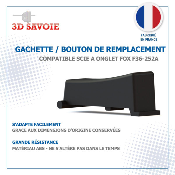 gachette bouton scie a onglet fox f36-252a f36252a